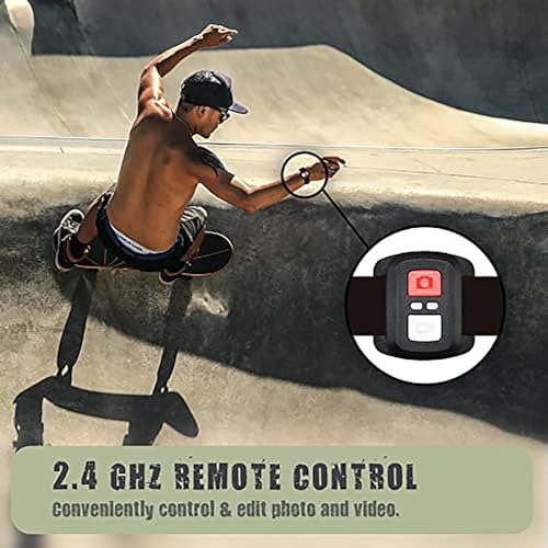 Ultra HD 4K Action Camera with External Microphone