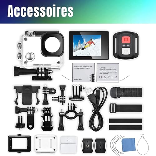 Ultra HD 4K Action Camera with External Microphone