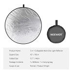 NEEWER 43" 5-in-1 Collapsible Light Reflector