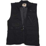 HUMVEE X-Large Black Cotton Safari Vest