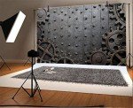 Laeacco Steampunk Theme Backdrop 10x8ft Vinyl Photography Background Shabby Rustic Metal Background Gears Cogs Grunge Heavy Industial Punk Style Creative Design Child Baby Adult Portrait Shoot