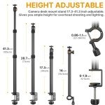 Jusmo Adjustable Overhead Camera Desk Mount