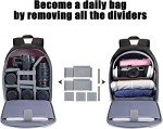 CADeN Waterproof Camera Backpack for DSLRs and Accessories