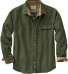 Men's Army Buck Camp Flannel Shirt - Large