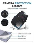 BAGSMART Waterproof DSLR Camera Backpack with Laptop Compartment