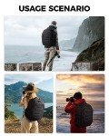 BAGSMART Waterproof DSLR Camera Backpack with Laptop Compartment