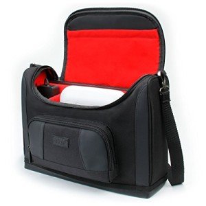 USA Gear Portable Photo Printer Messenger Bag - Red