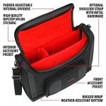 USA Gear Portable Photo Printer Messenger Bag - Red