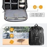 TARION Compact Waterproof Camera Backpack - Black