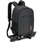 TARION Compact Waterproof Camera Backpack - Black