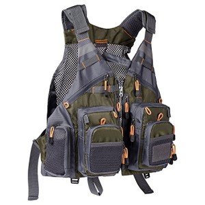 Bassdash Mesh Fly Fishing Vest - Army Green