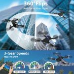 FLYVISTA Mini Drone with 1080P Camera & Accessories