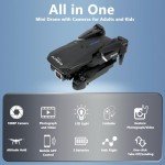 FLYVISTA Mini Drone with 1080P Camera & Accessories