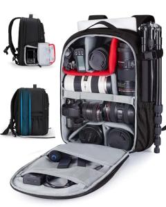 BAGSMART Waterproof DSLR Camera Backpack with Laptop Compartment