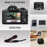 Canon EOS R100 Mirrorless Camera RF-S18-45mm Kit