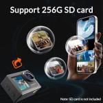 Ultra HD 4K Action Camera with External Microphone