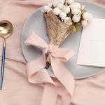 Pink Chiffon Ribbon Rolls for Gifts and Crafts