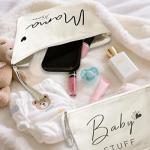 Personalized Makeup Bag for New Moms and Baby