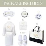 Bride Gift Set with Robe, Tote, and Accessories