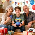 3D Pop Up Birthday Card for Gamer Grandson