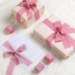 Pink Chiffon Ribbon Rolls for Gifts and Crafts