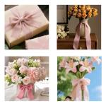 Pink Chiffon Ribbon Rolls for Gifts and Crafts