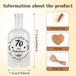 70th Birthday LED Bottle Light for Him & Her