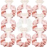 9 Silk Satin Hair Scrunchies - Bridal Party Gifts