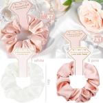 9 Silk Satin Hair Scrunchies - Bridal Party Gifts