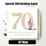 Seventy & Fabulous Birthday Card for Women