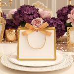 12 Pack Small White and Gold Gift Bags