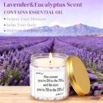 70th Birthday Lavender Soy Wax Candle Gift