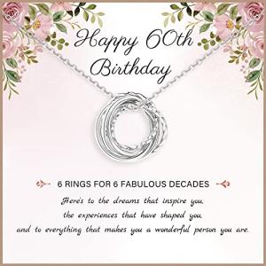 60th Birthday Necklace Gift for Women