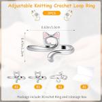 Adjustable Crochet Rings - Perfect Gift for Crafters