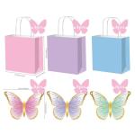 Butterfly Gift Bags - 12 Pack for All Occasions