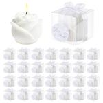 30 Mini Rose Shaped Tealight Candles Set