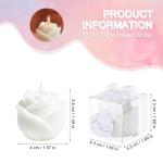 30 Mini Rose Shaped Tealight Candles Set