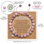 Pink Zebra Jasper Healing Crystal Bracelets - 2 Pack