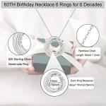 60th Birthday Necklace Gift for Women