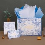 Large Wedding Gift Bag with Greeting Card and Tissue