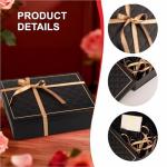 Elegant Black Gift Box with Lid for Any Occasion