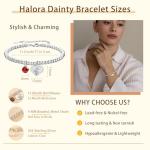 Silver Birth Flower Bracelet for February Birthdays