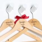 Custom Wedding Hangers - Personalized Bridesmaid Gifts
