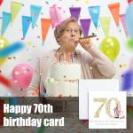 Seventy & Fabulous Birthday Card for Women