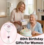 Crystal Suncatcher: Perfect 80th Birthday Gift for Her