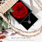 Eternal Rose with Love Necklace Gift Set