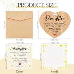 Daughter Birthday Card with Wooden Heart Plaque