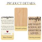 Daughter Birthday Card with Wooden Heart Plaque