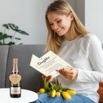 Daughter Birthday Card with Wooden Heart Plaque