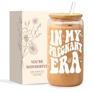 Cute Iced Coffee Cup for Expecting Moms